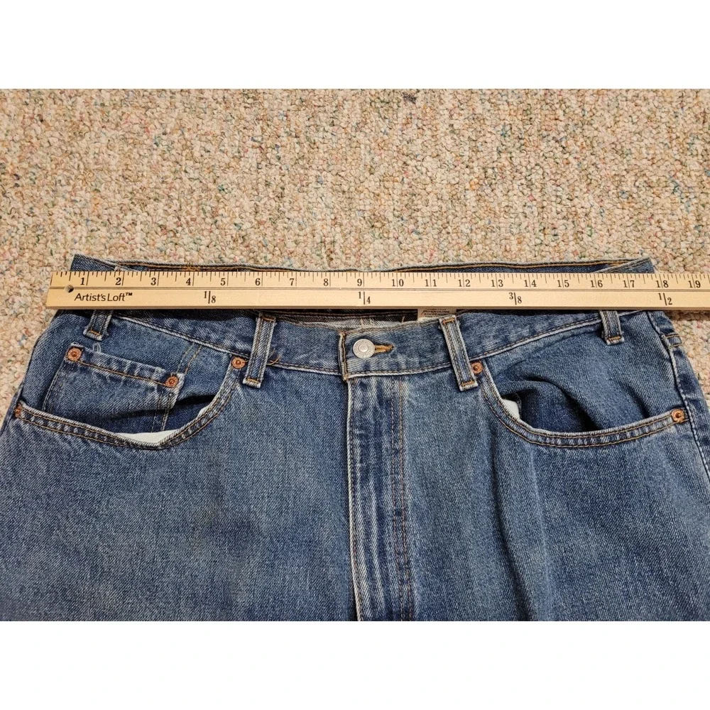 Levi's 550 Relaxed Fit Jeans Mens 38x30 Blue Vintage Denim Tapered Leg Canada